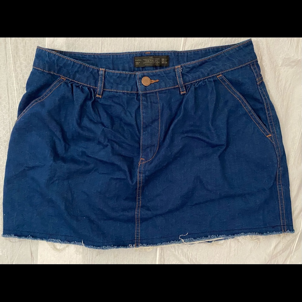 NWOT Zara jean skirt NEVER WORN - Picture 2 of 3